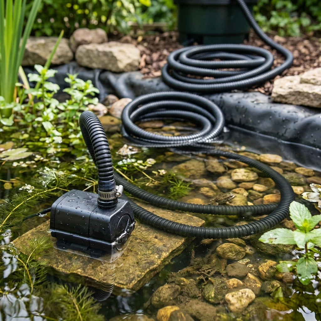 12mm Flexible Pond Hose – 1m+ Length, Smooth Bore PVC