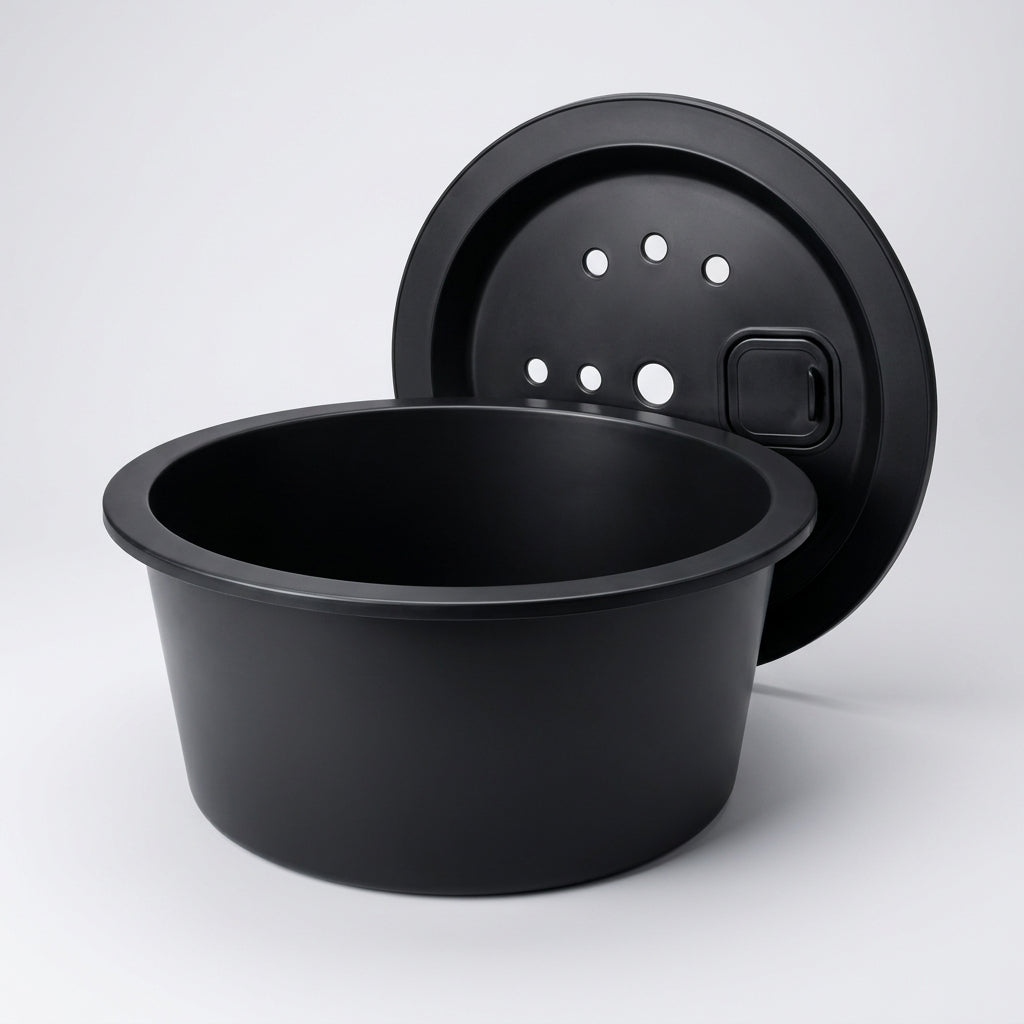 61cm Round Reservoir with 90 Litre Capacity and Lid Set (view 2)