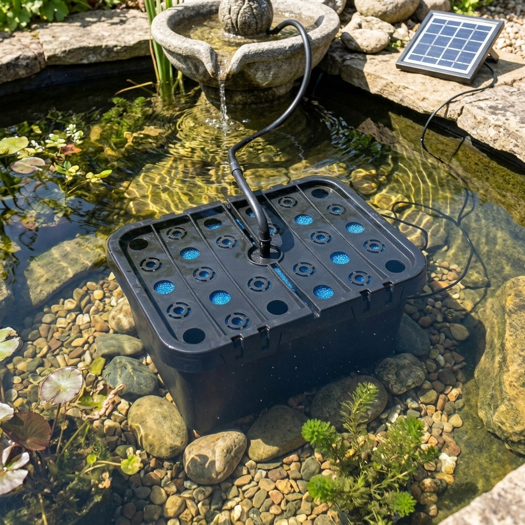 Eco Pond Filter Submersible Box 30x21x16cm for Solar Pumps