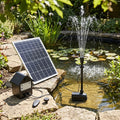 SolaFlow 1750 Solar Fountain Pump with Lithium Battery Backup, 24W