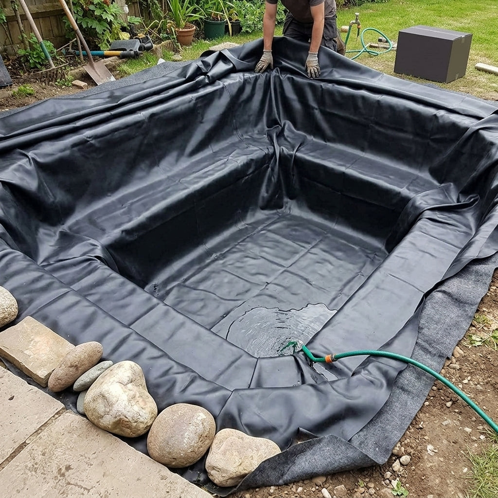 18m x 12m Pond Liner with 40 Year Guarantee and Underlay Included