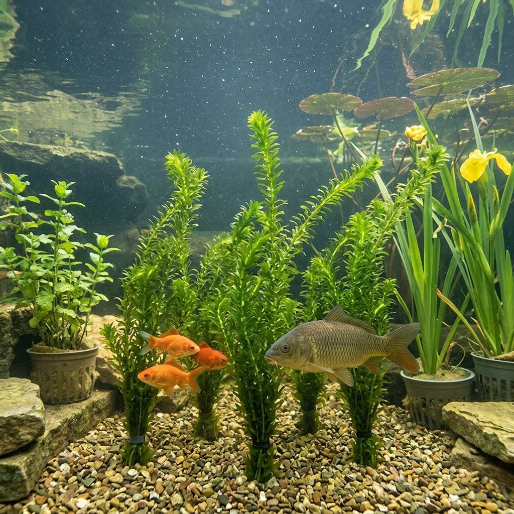 30cm Elodea Densa Pond Oxygenating Plant Bunches – 10 x 5 Stems