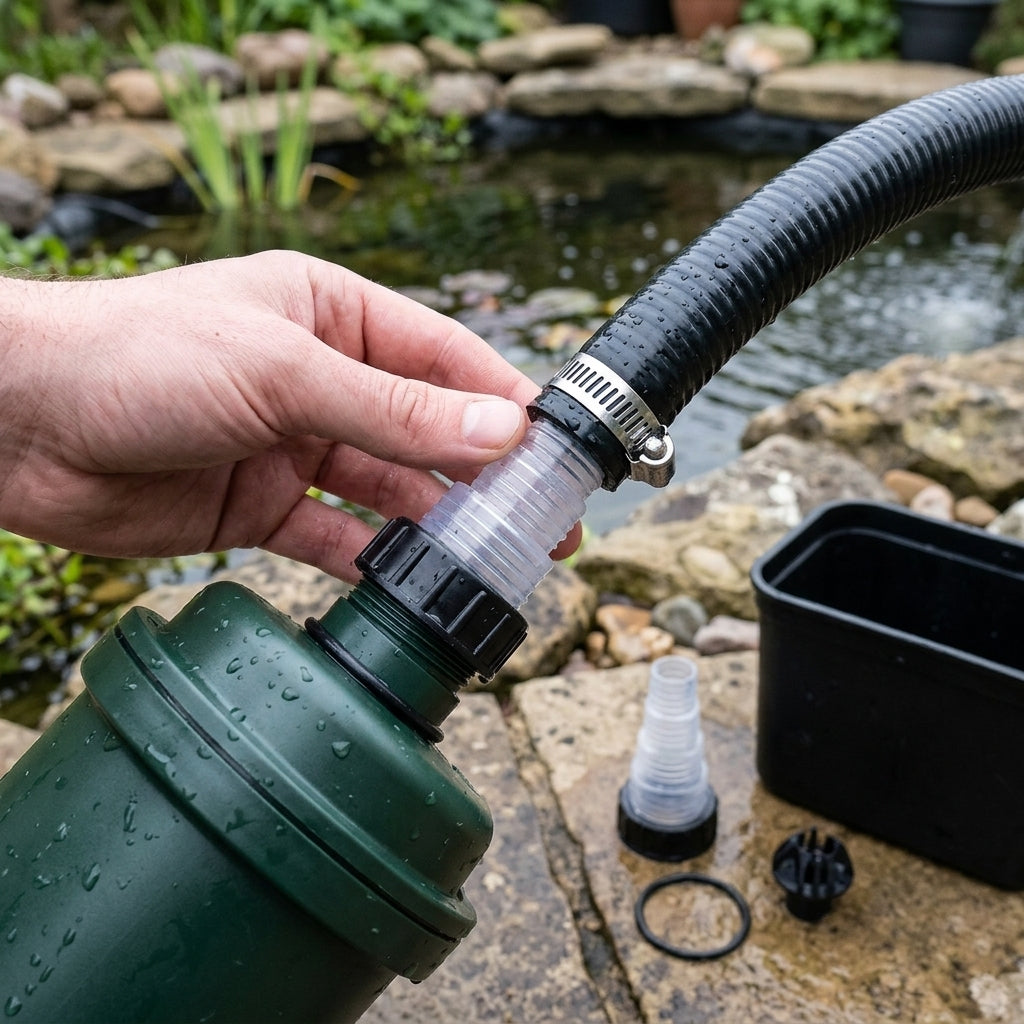 20/25/32/40mm UVC Hosetail Set for Pond Filters