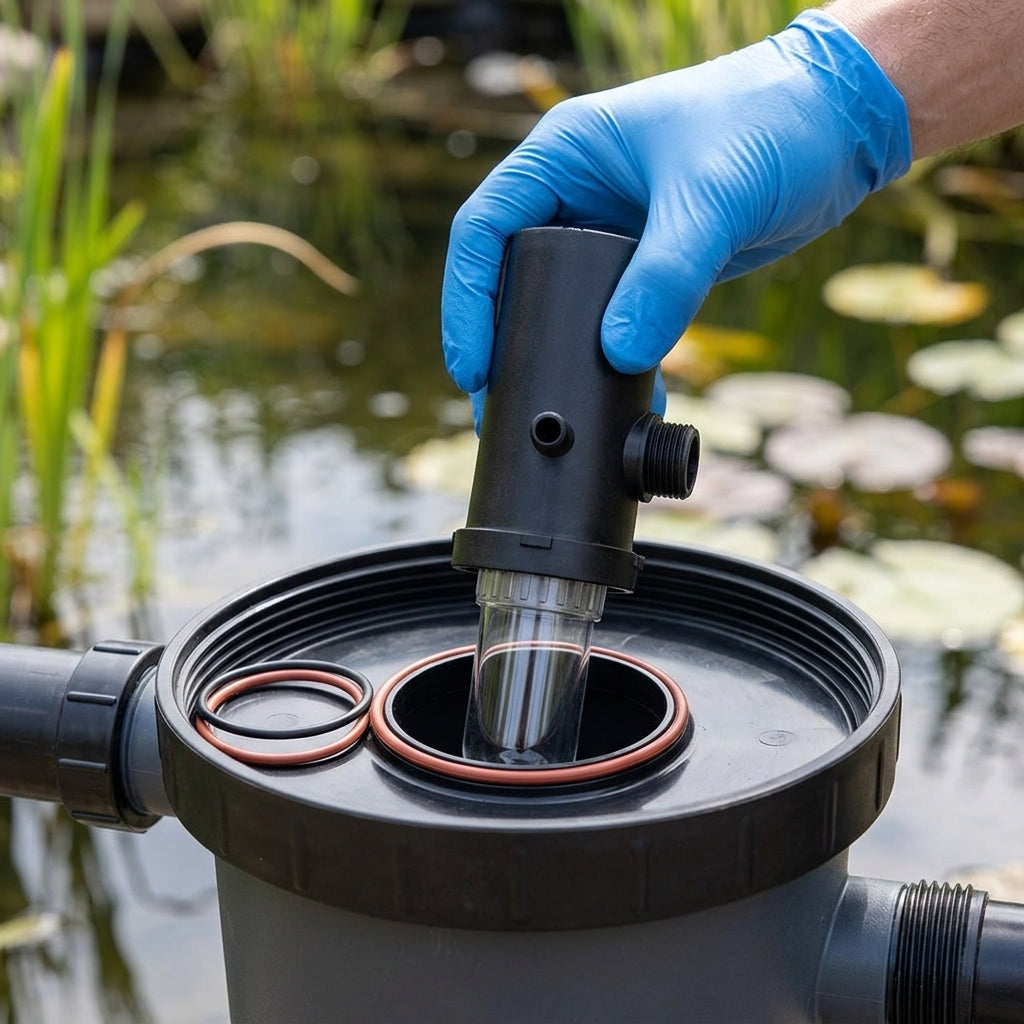 Quartz Assembly for Pond Filter with O-Rings and Sleeve Cover