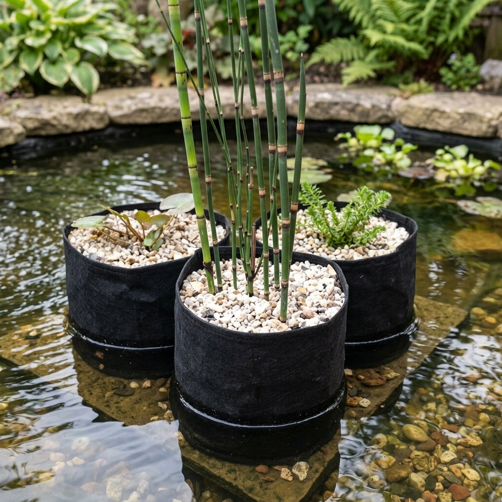15cm Round Flexible Pond Planting Baskets – Triple Pack