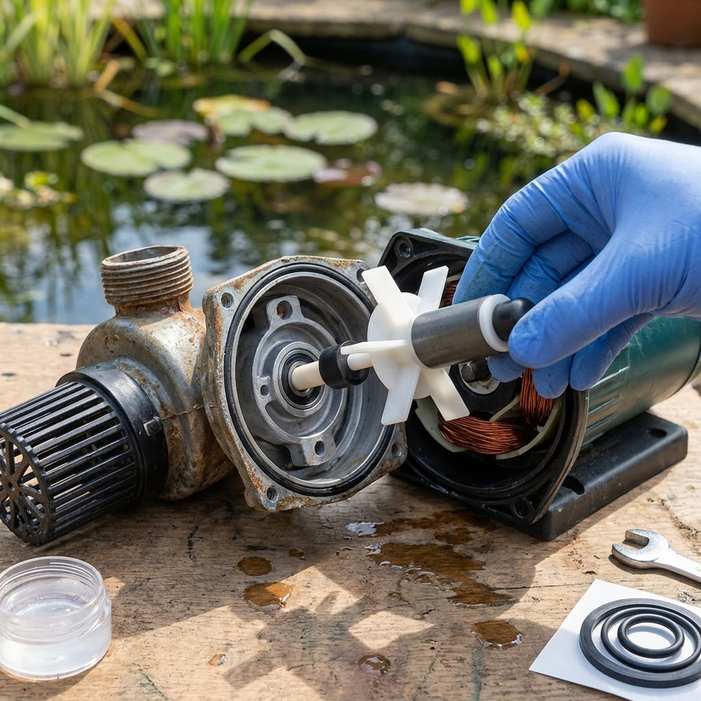 8cm Replacement Impeller with Shaft for Pond Pumps