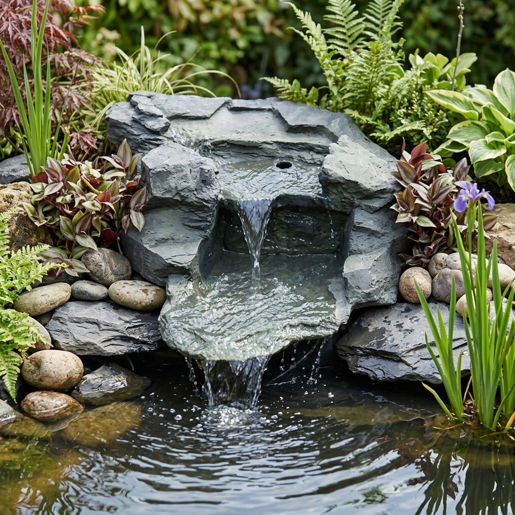 64cm x 62cm Waterfall Drop with Hosetail for Ponds