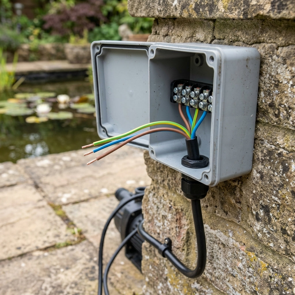 1m+ Outdoor Electrical Cable, 5mm 3-Core, Weatherproof