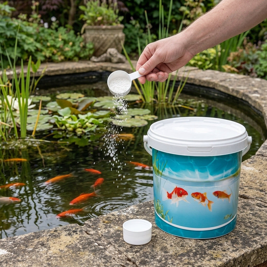 1.2kg Pond Water Stabiliser for Garden Ponds, Treats 10,000 Litres