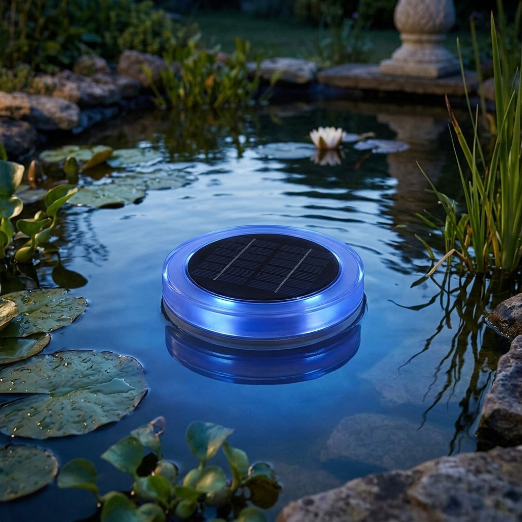 15cm Floating Solar Pond Light RGBW IP68 Waterproof