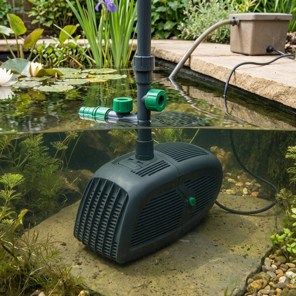 6500lph fountain pond pump 135W 230V with flow control
