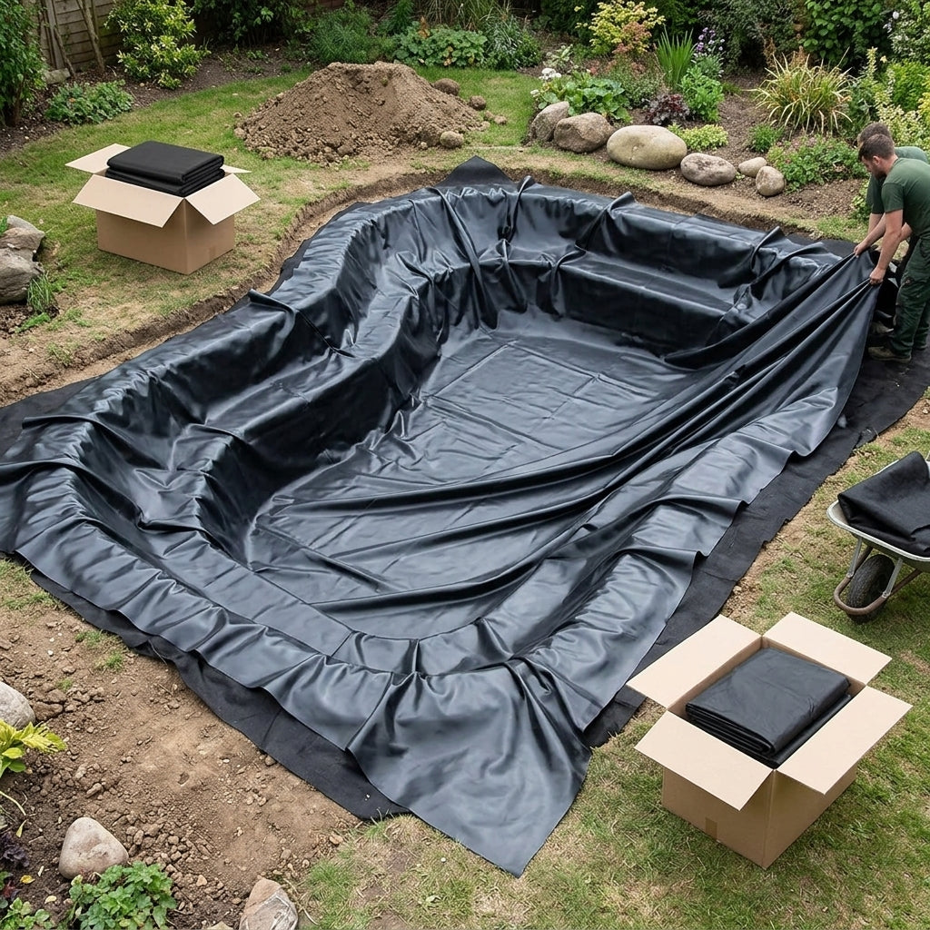 34m x 22m Pond Liner with 40-Year Underlay LDPE 0.3mm