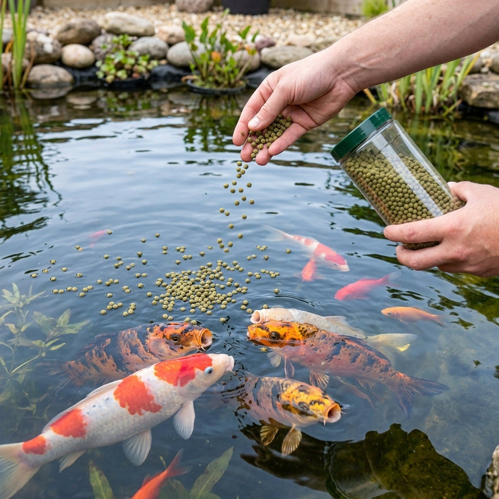 350g Floating Pond Fish Food Pellets – 0.6cm, Complete Diet