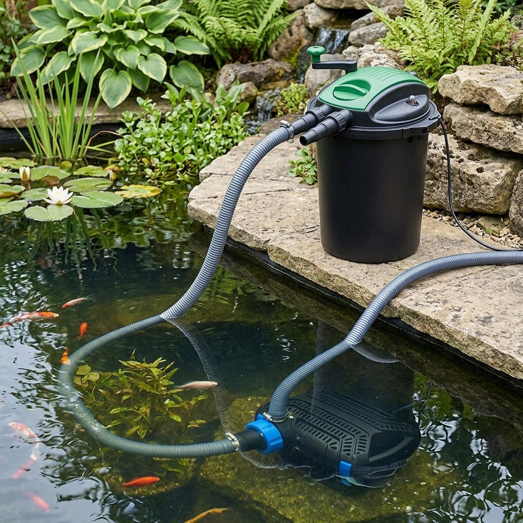 20000 Litre Pond Pump and Filter Set with 24W UVC and 12000 LPH Pump