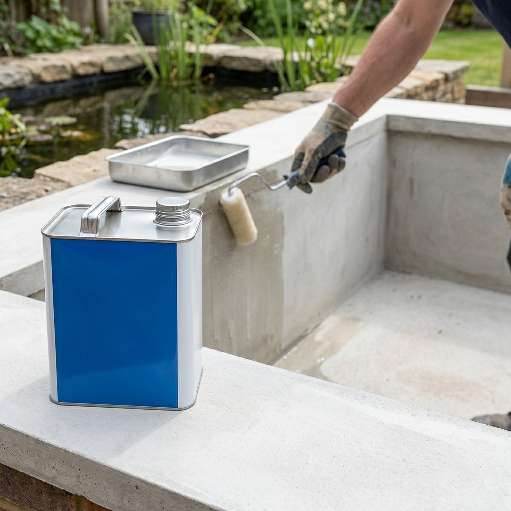 2.5kg concrete pond sealer – clear protective coating
