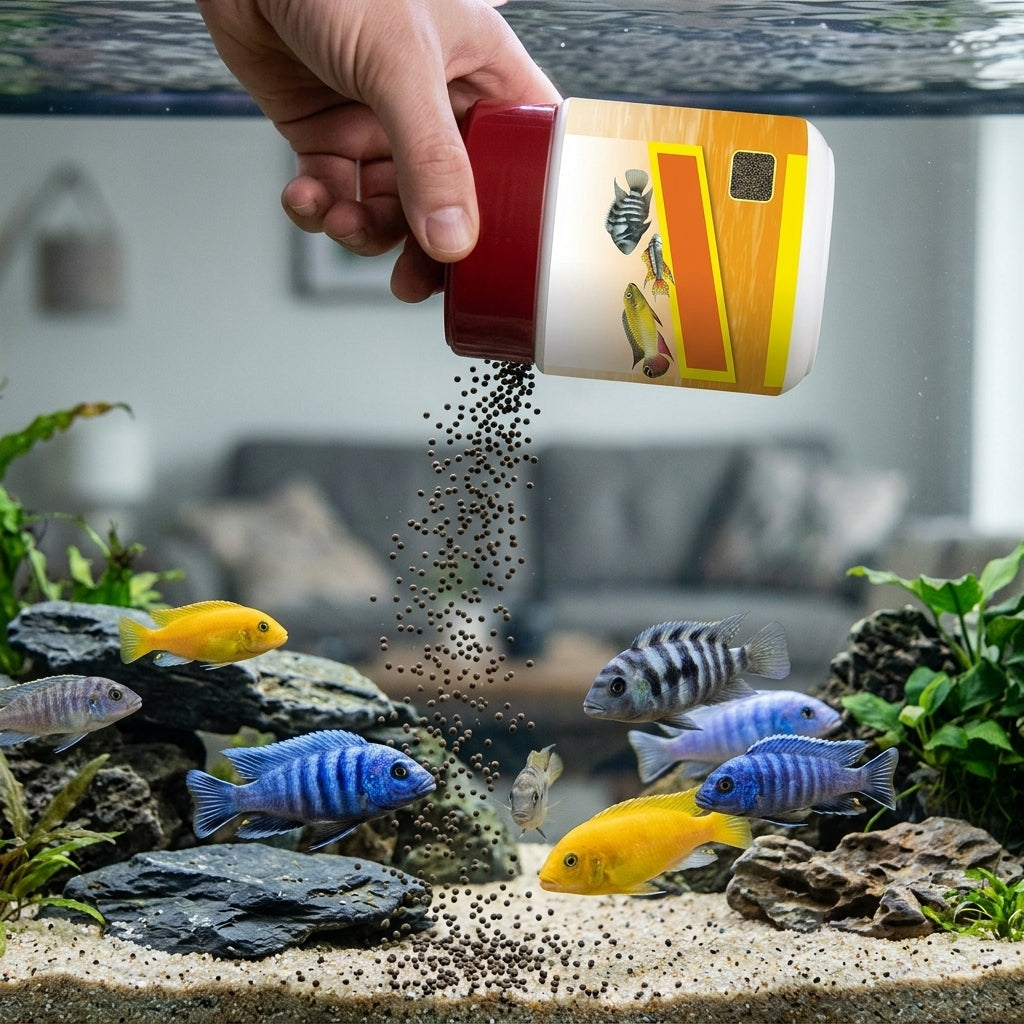 200g Cichlid Omni Pellets Fish Food – 1.8mm Sinking Pellets