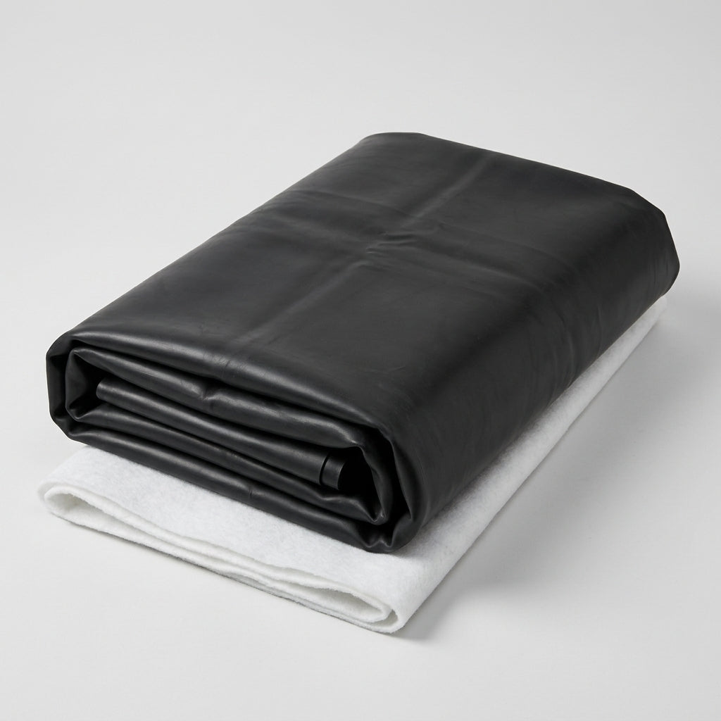 EPDM Pond Liner & Half Price Fleece Underlay, 1mm Thick, 20 Year Guarantee, Sizes 3.05m x 2.44m to 30.48m x 15.24m (view 2)