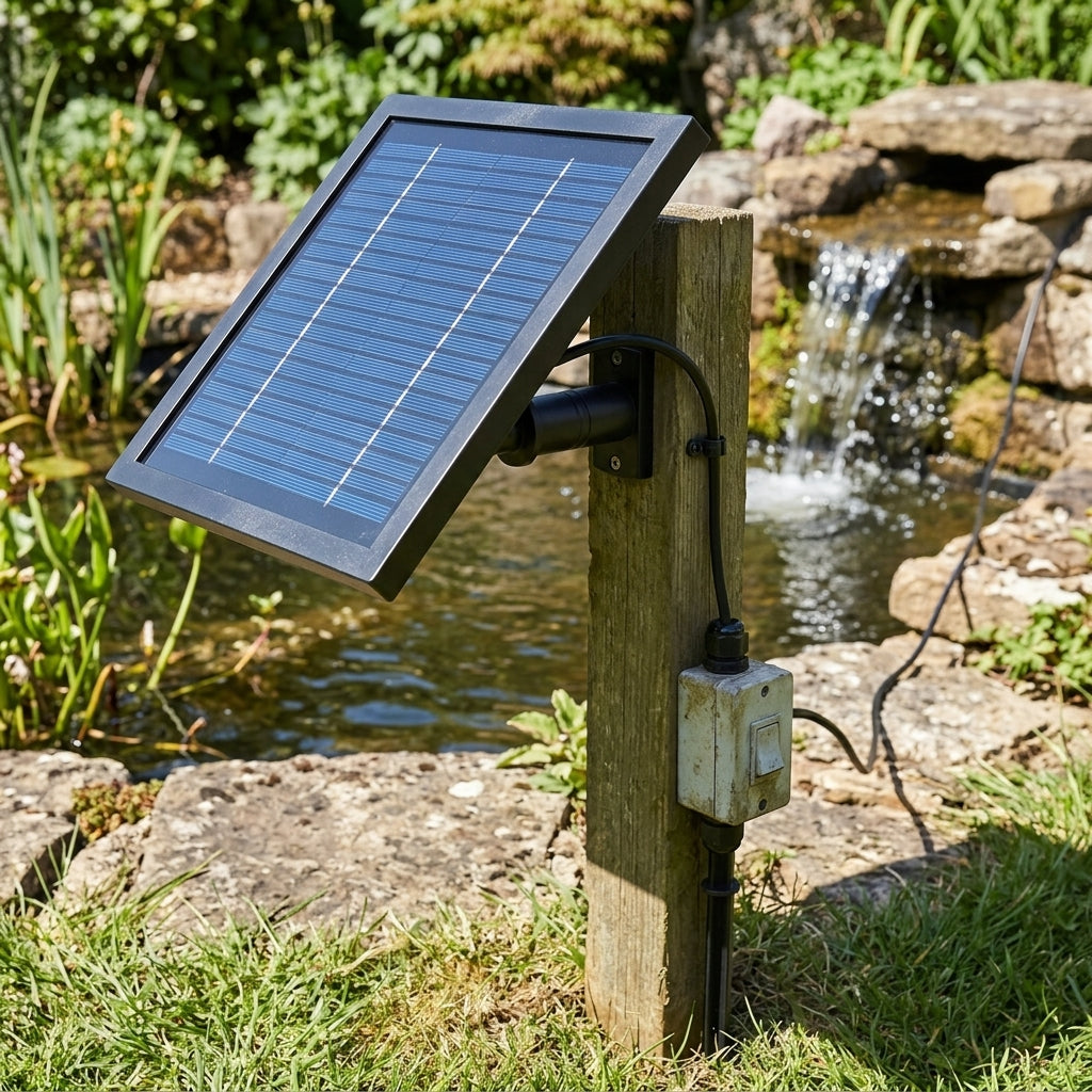 Solar Panel & Battery for Cascade Waterfall Systems – Replacement Kit