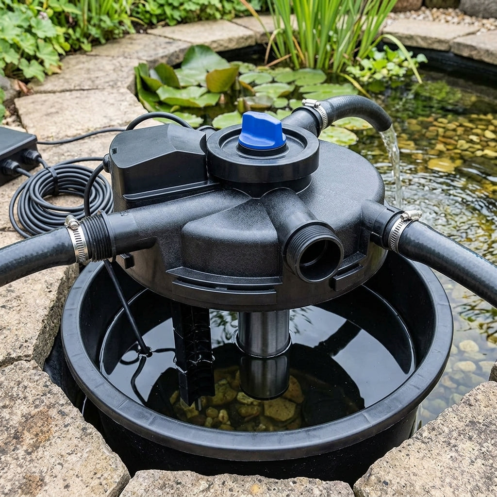 Replacement Lid and UVC for 40000 Pond Filter – Complete Assembly