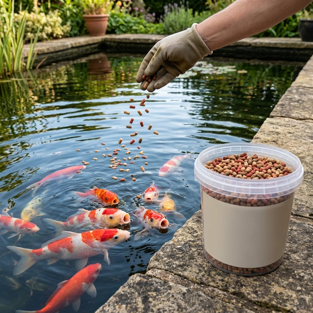1L Pond Fish Food Mixed Blend with Spirulina