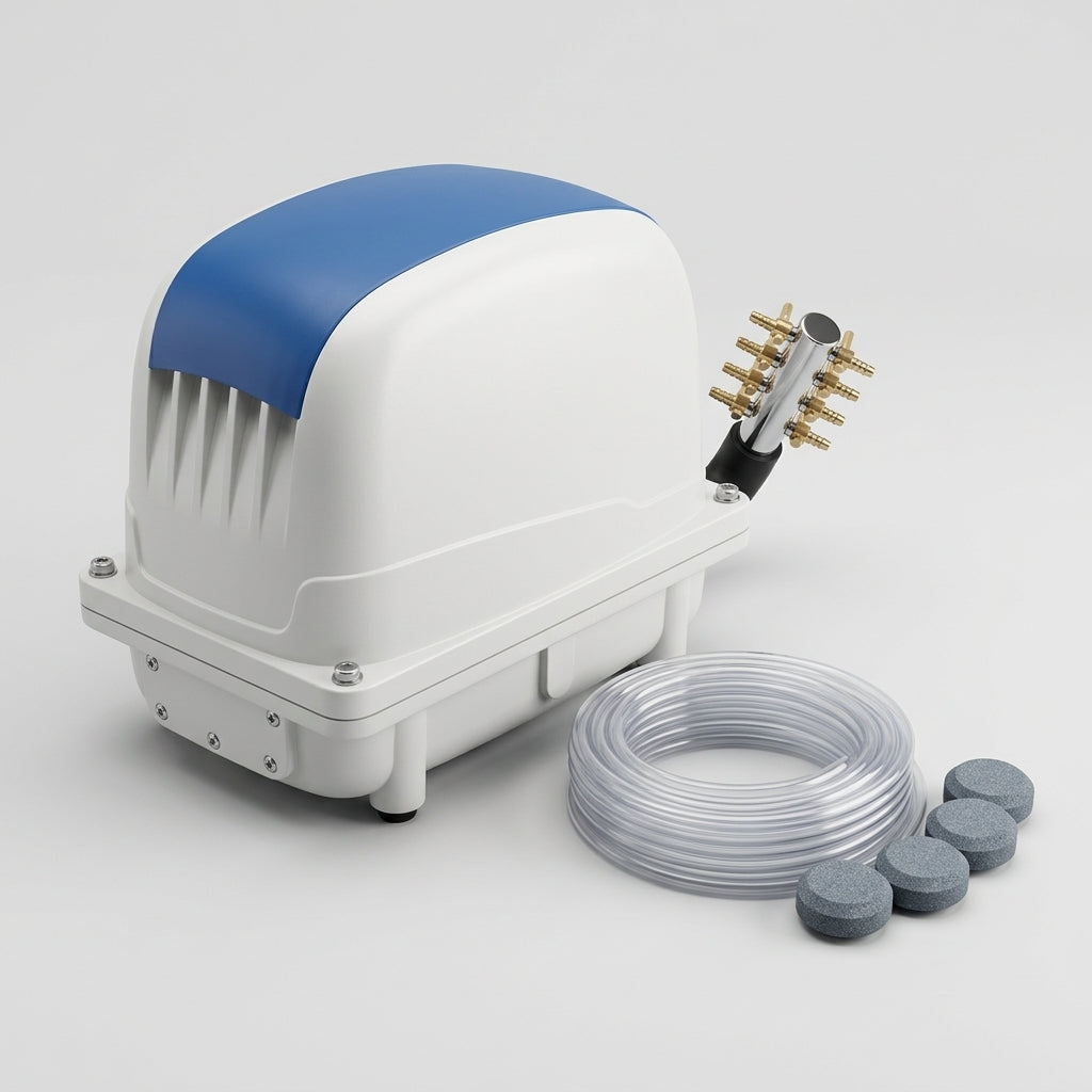6000 Litre Pond Air Pump with Aluminium Casing and Accessories Kit (view 2)