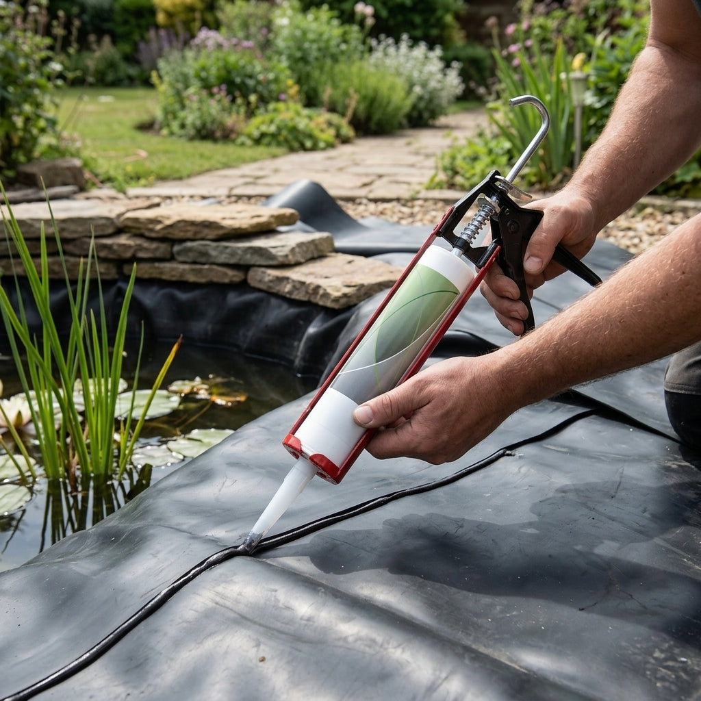 EPDM Mastic and Application Gun Set for Rubber Liner Bonding