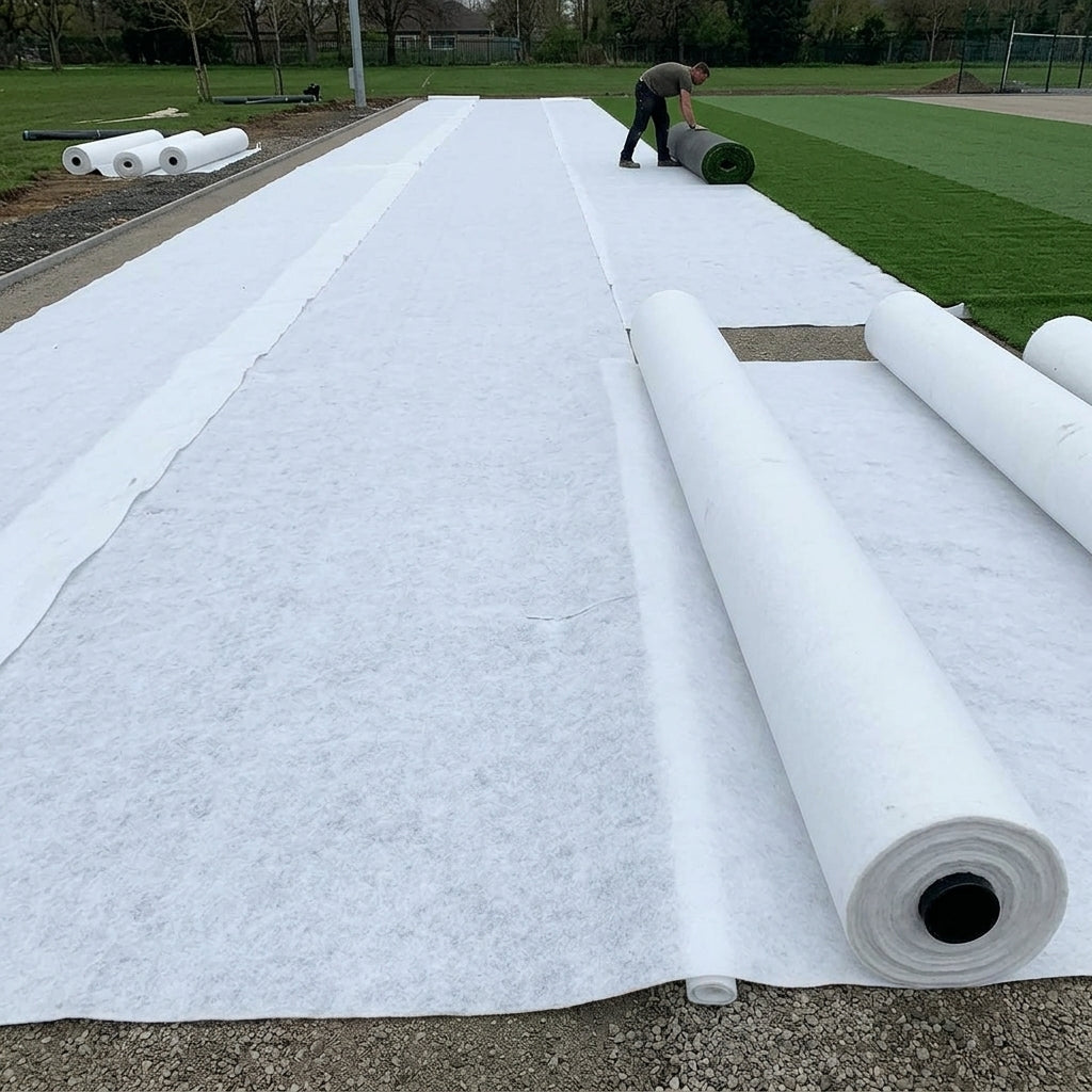 4m × 10m artificial grass underlay geotextile membrane