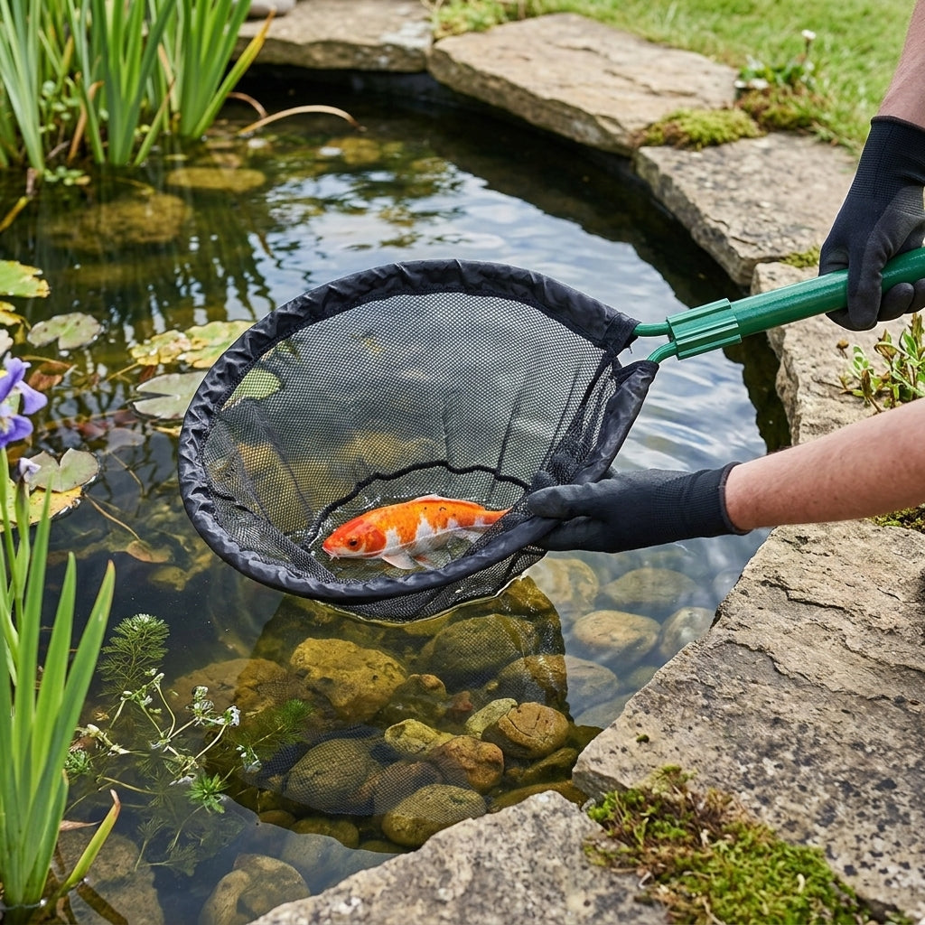 60cm Koi Pan Net Head Fine Mesh for Heavy Duty Pond Use