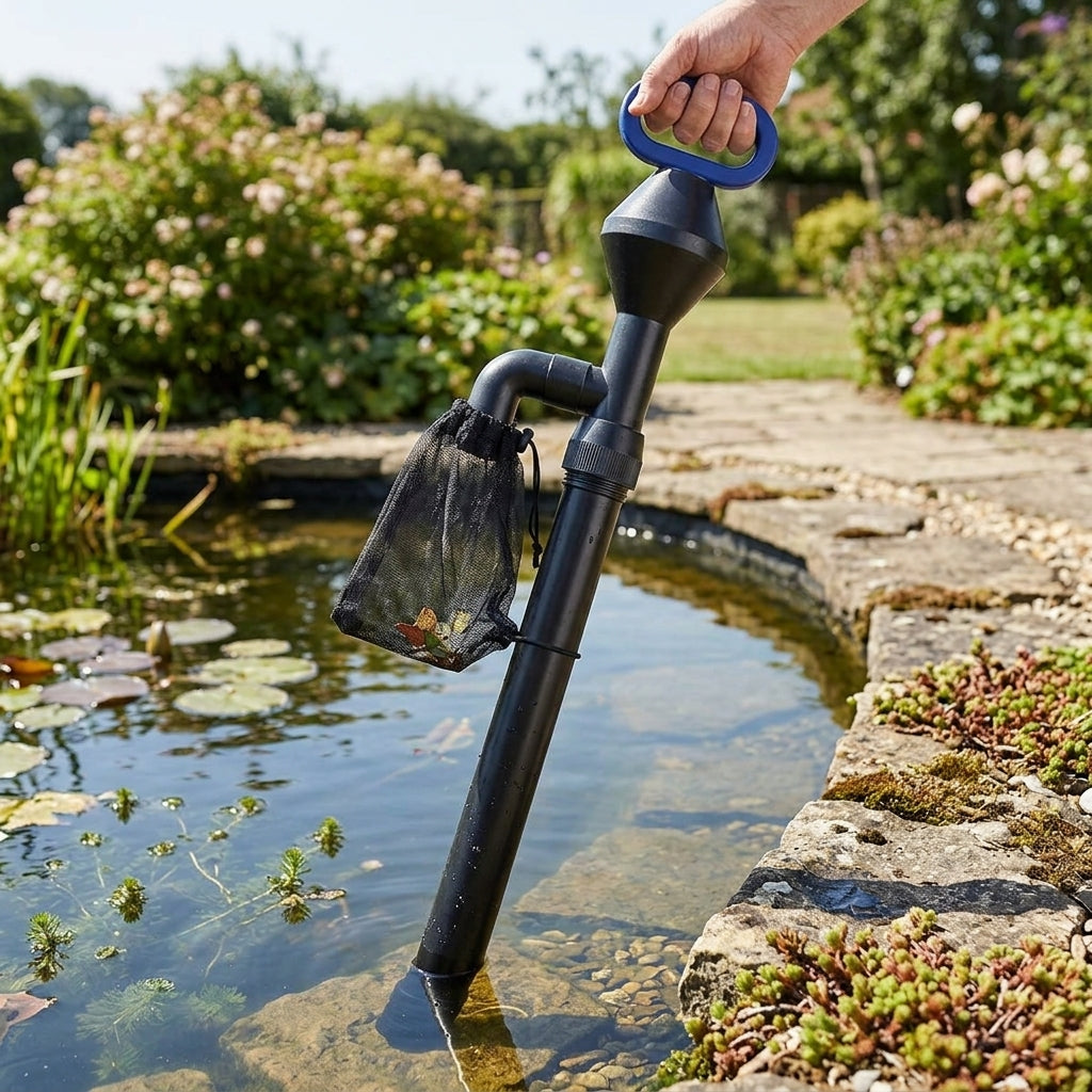 Manual Pond Vacuum Cleaner with Mesh Bag – Hand Operated