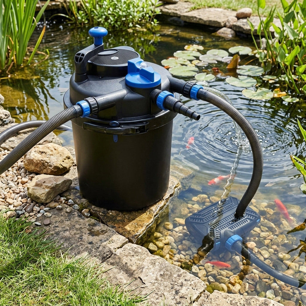 SpinClean 4500 Filter and UltraFlow 3000 Pump Set, 220-240V, 11W UVC