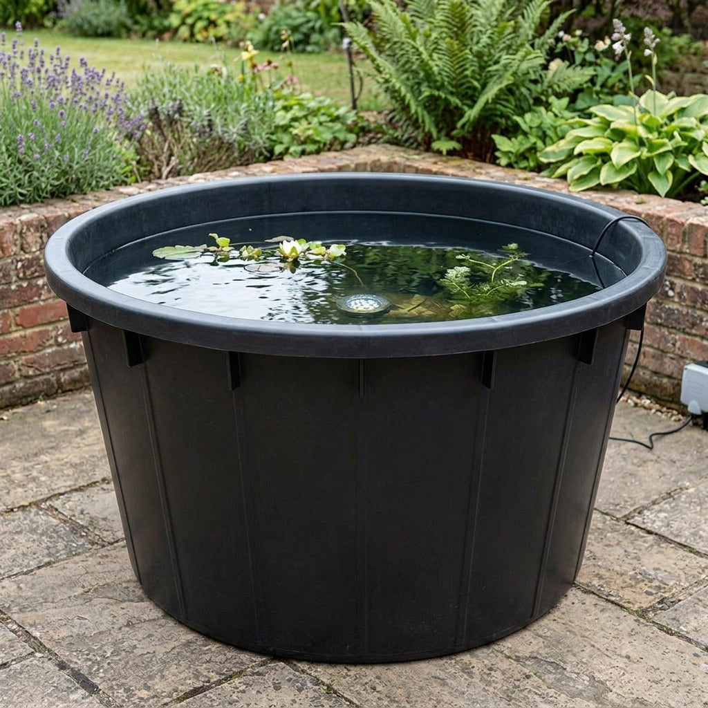 138cm Round Self-Standing Pond Polyethylene 1,000 Litre Capacity