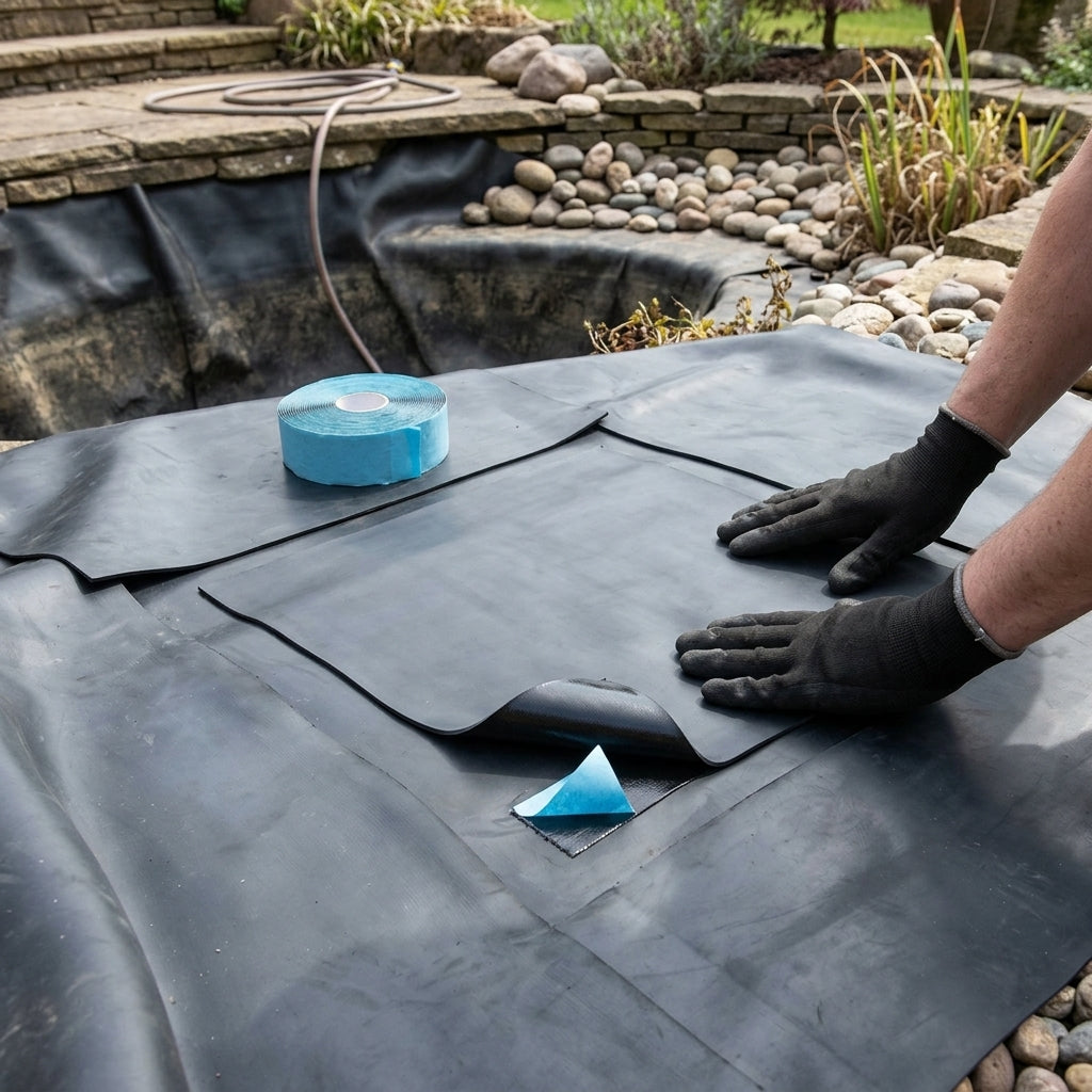 50x50cm EPDM Repair Kit with 3m Cold Glue for Pond Liners