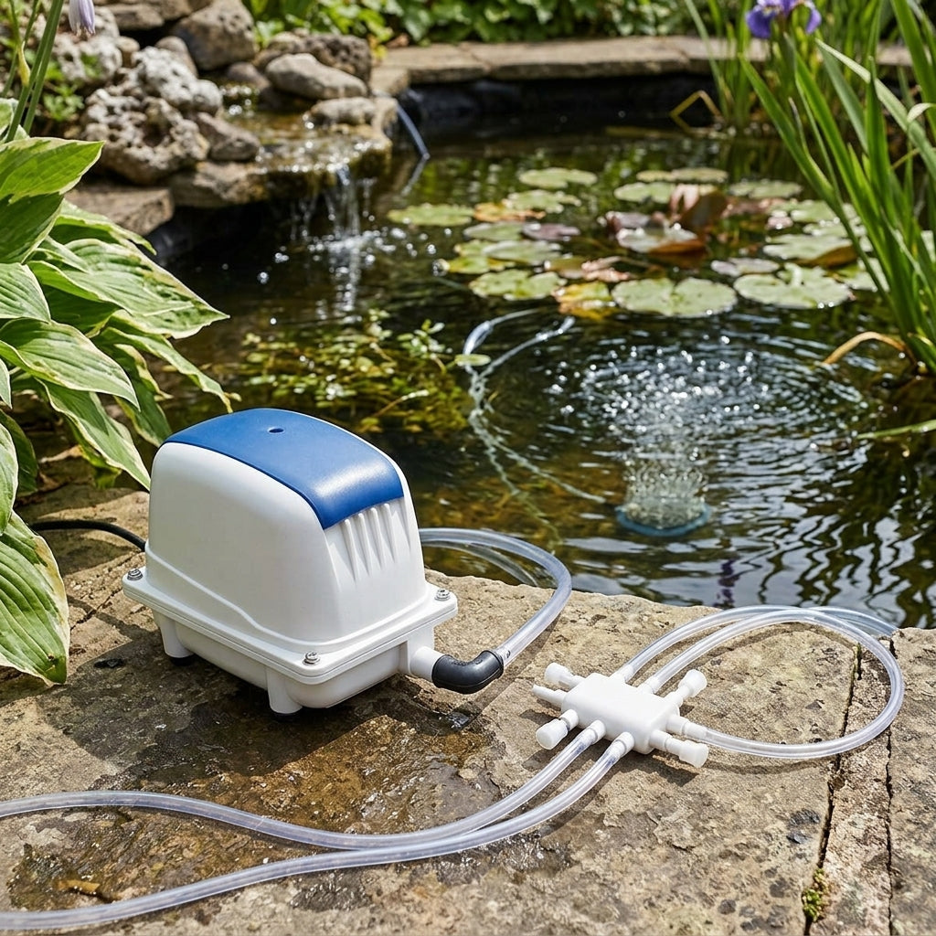 Air Pump with Aluminium Alloy Casing and 8-Way Manifold