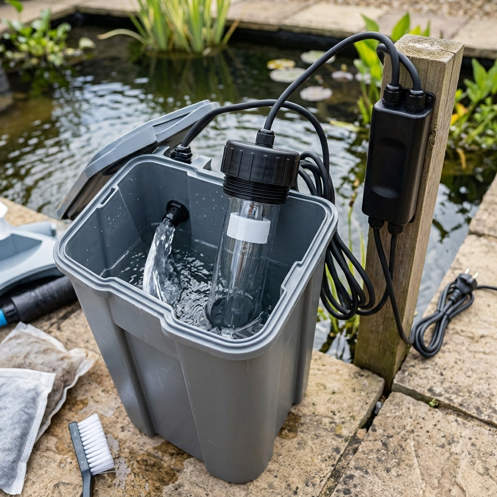Replacement Ballast with Quartz Sleeve and Bulb for Pond Filter Systems