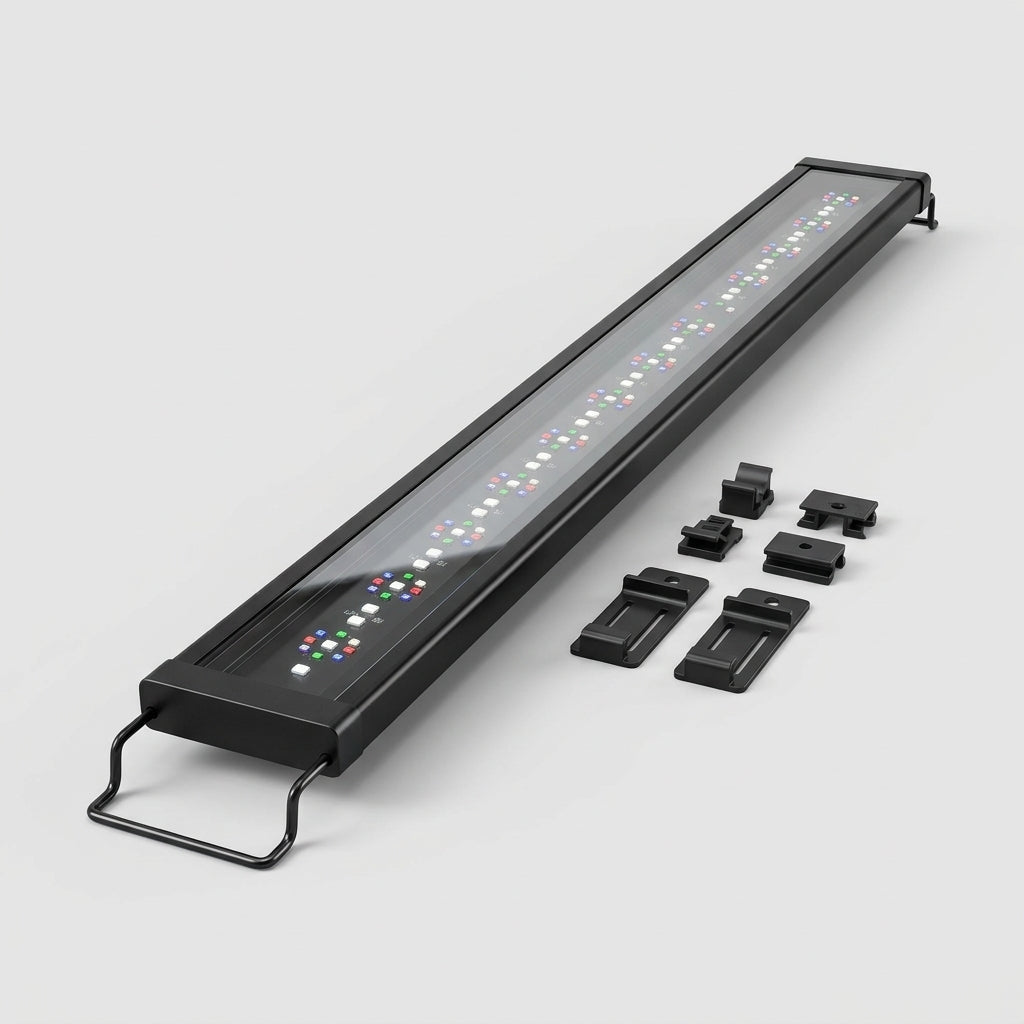 27w LED Aquarium Light with Bluetooth & Wi-Fi, IP67, Extendable Brackets (view 2)