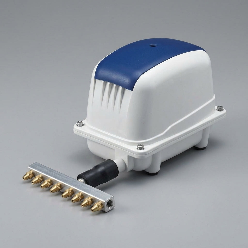 Air Pump with Aluminium Alloy Casing and 8-Way Manifold (view 2)