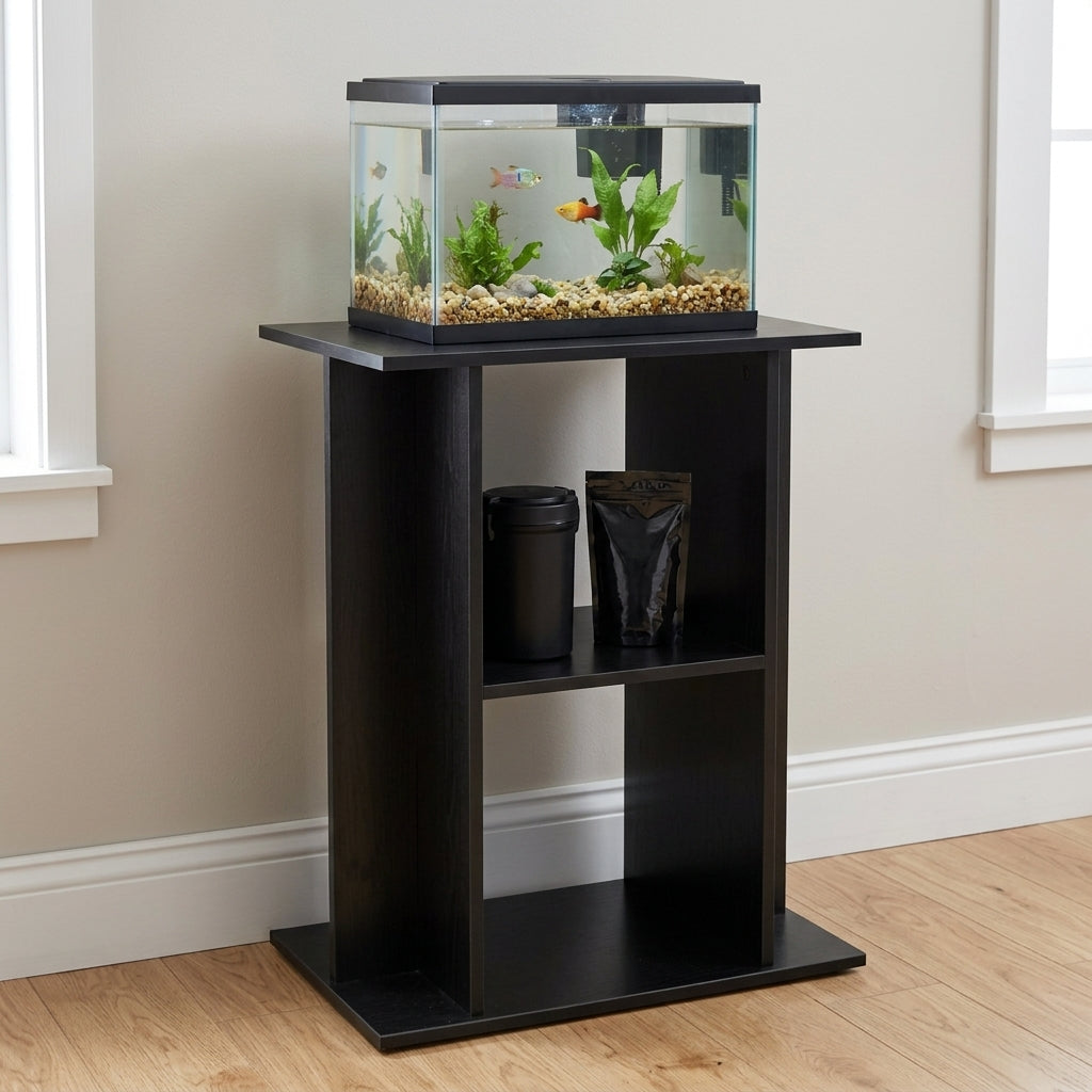 68.5 x 36 x 74cm Aquarium Stand – Black Finish