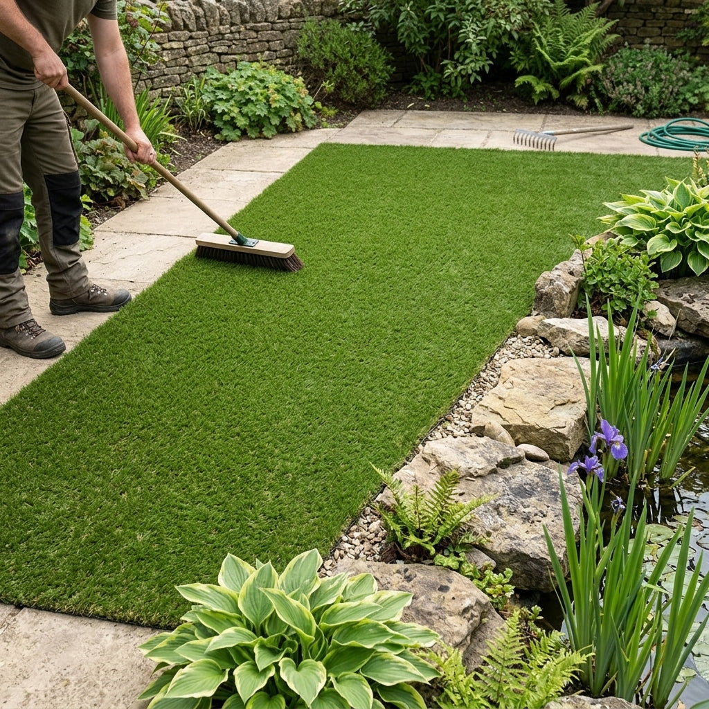 2m x 5m artificial grass roll, 30mm pile depth