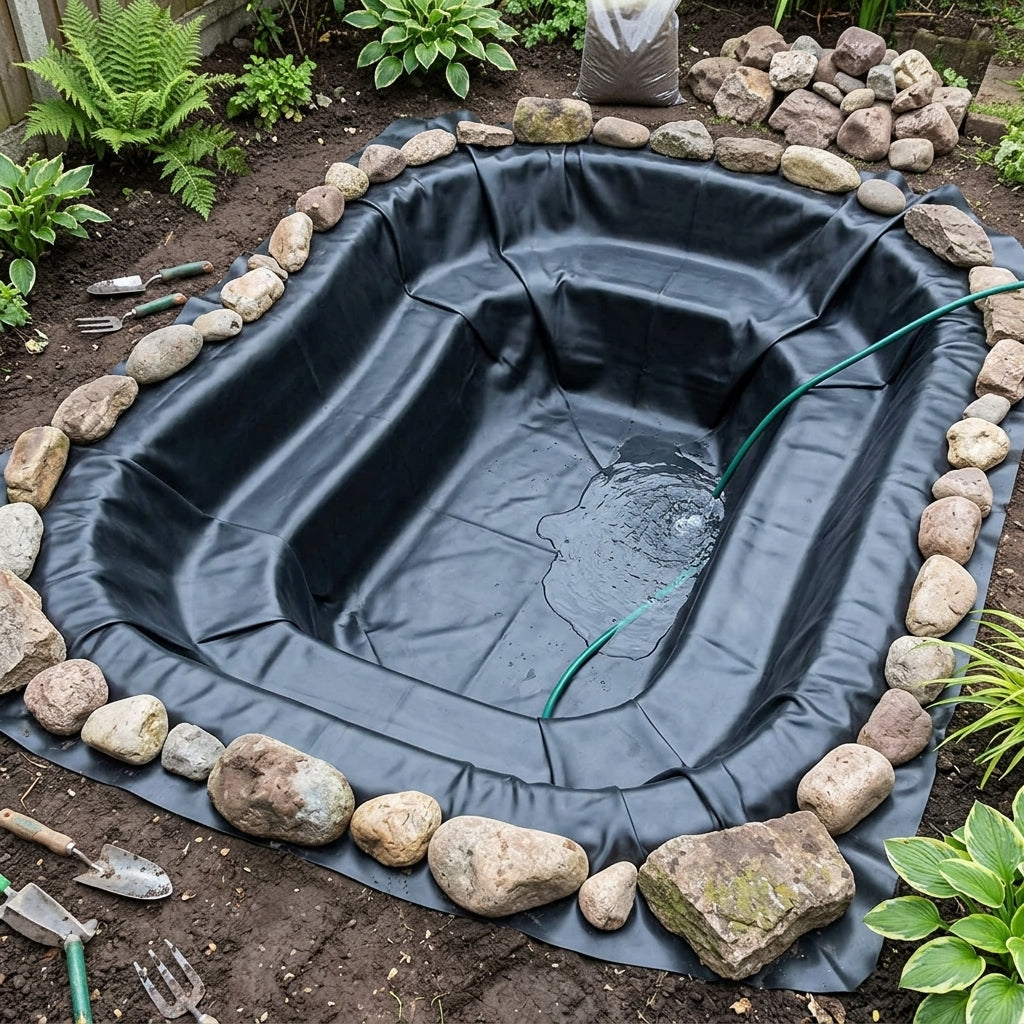 EPDM Pond Liner 1mm Thick, 20-Year Guarantee – Sizes 3.05m x 2.44m to 30.48m x 15.24m