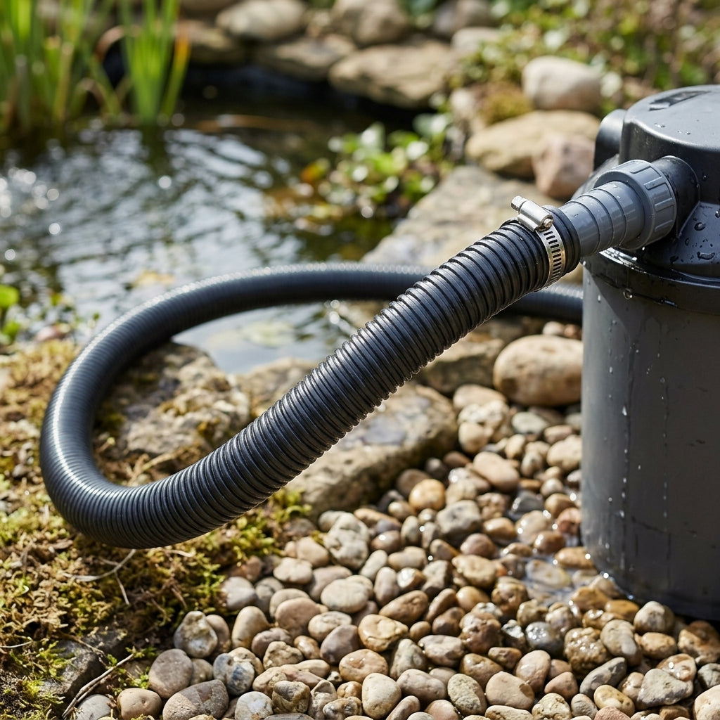 50mm Flexible Pond Hose – 5m Length, Smooth Bore PVC