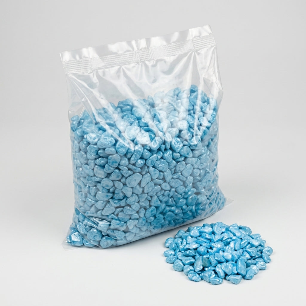8kg Aquarium Pearly Blue Gravel for Aquatic Setups (view 2)