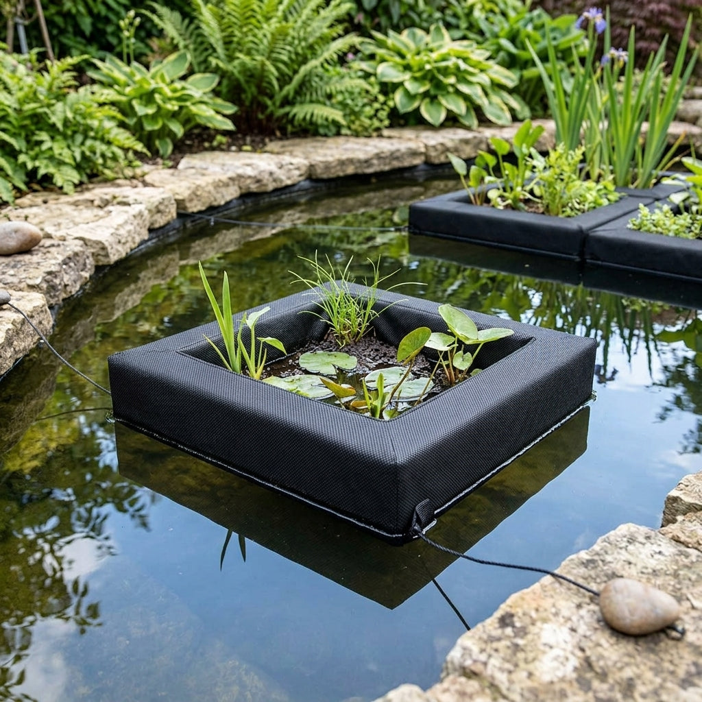 25cm Square Floating Pond Planter – Modular Aquatic Plant Holder