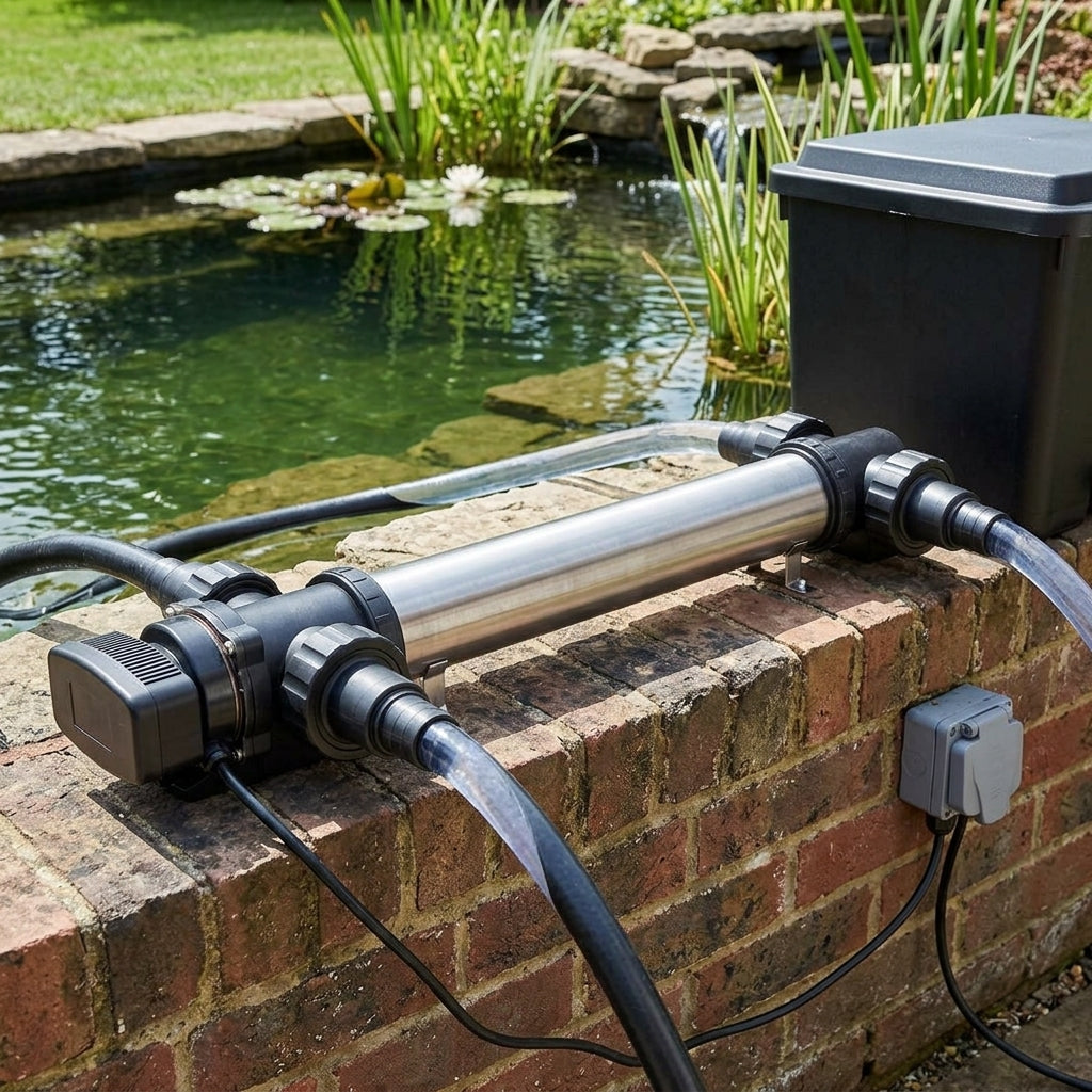 68cm UVC Water Steriliser Stainless Steel 55W for Ponds up to 60,000L