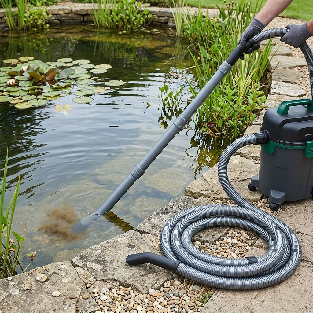 Vacuum Inlet Kit with Hose and Extension Tubes for Pond Sludge Removal