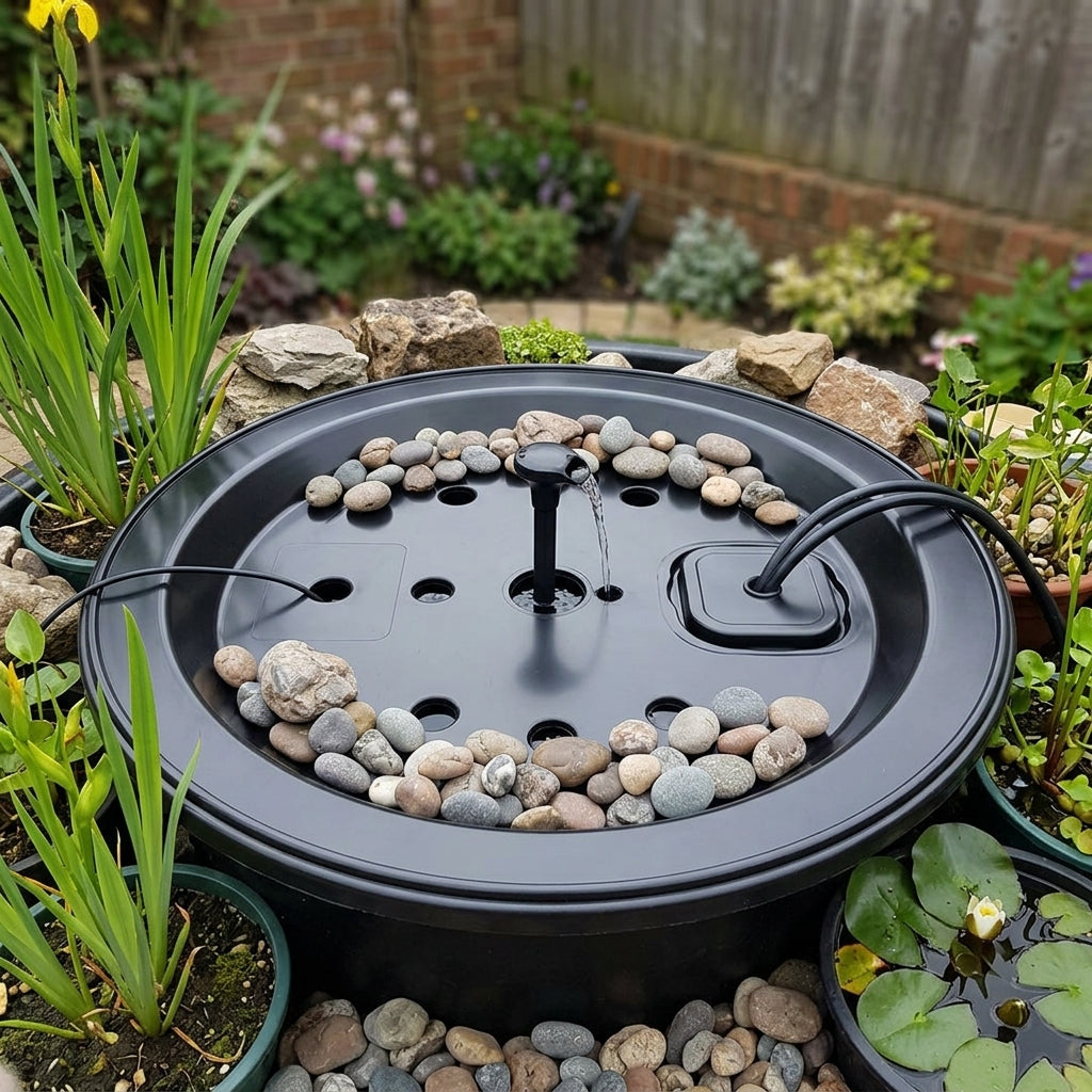 67cm Round Heavy Duty Pebble Pond Lid for 90L Reservoirs