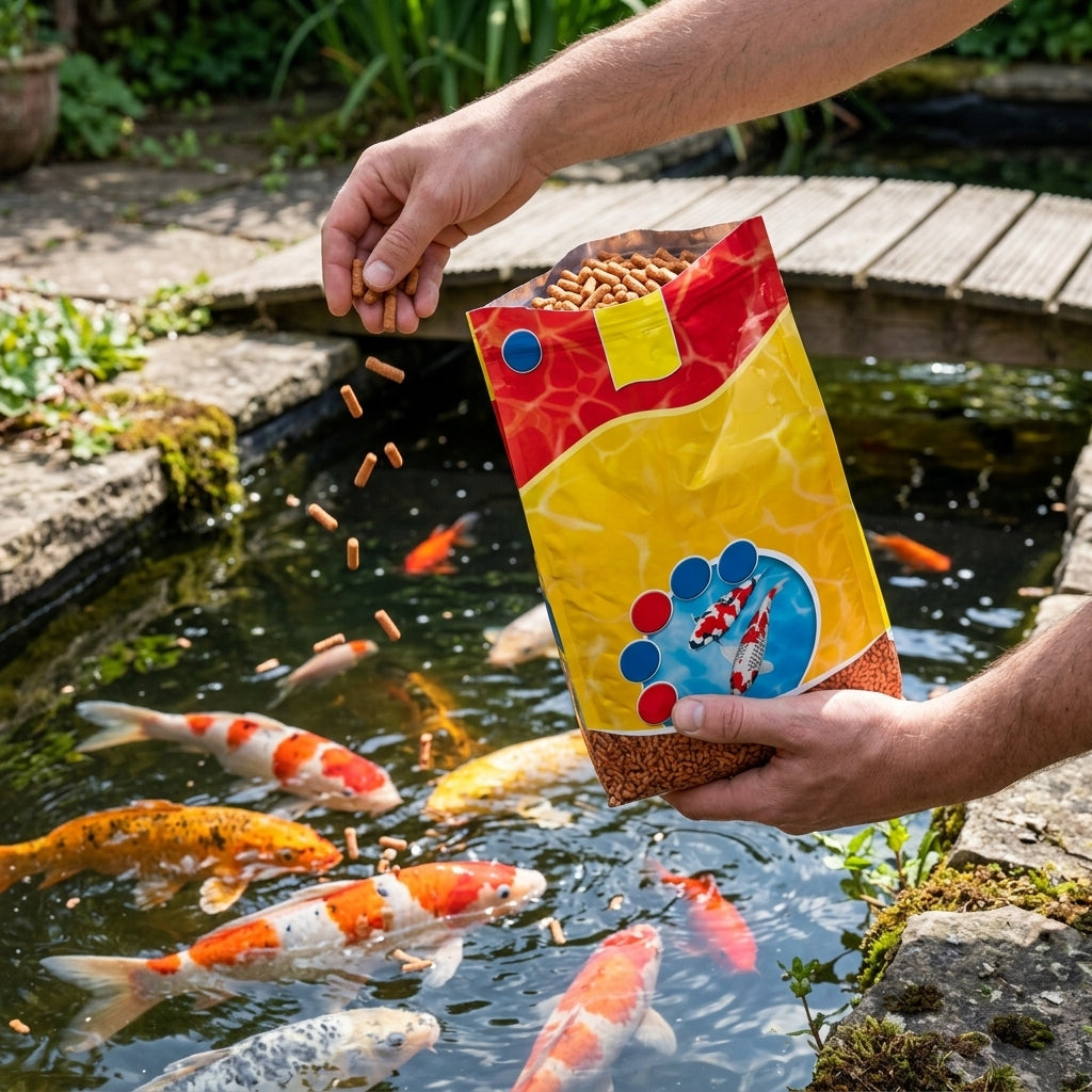 2,200g Koi Colour and Growth Sticks High Protein Fish Food