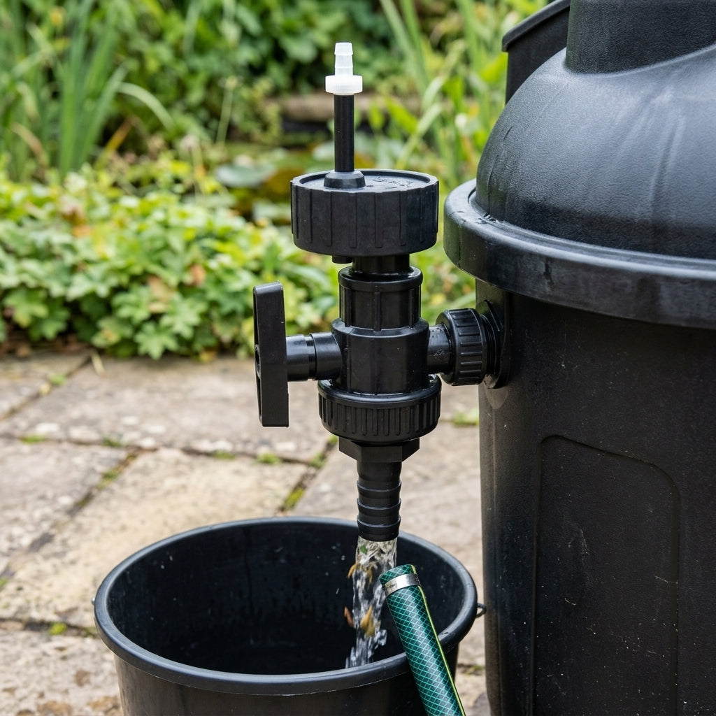 Waste Valve Assembly for Pond Filter Systems
