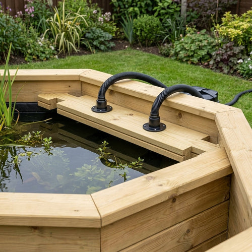 1.403m Pond Filtration Plank with Fittings Kit for 10ft Octagonal Pond