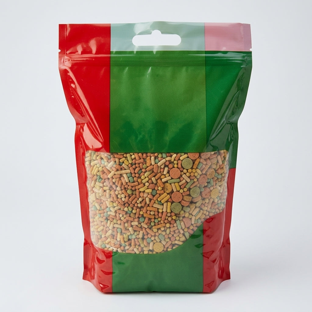 2kg Mixed Floating Pond Food – Pellets, Disks & Sticks for All Fish Sizes (view 2)