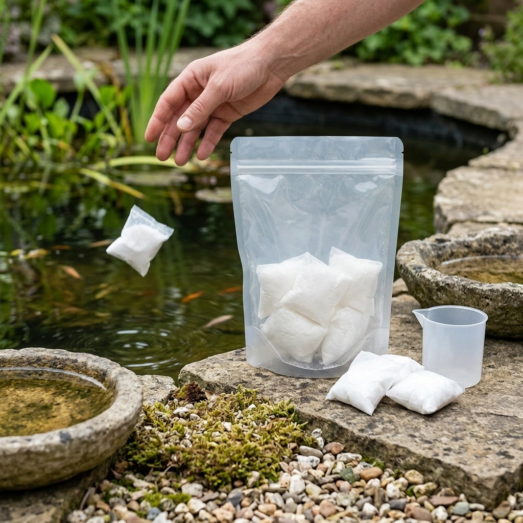 Green Water Treatment Sachets for Ponds – Soluble Bacterial Formula